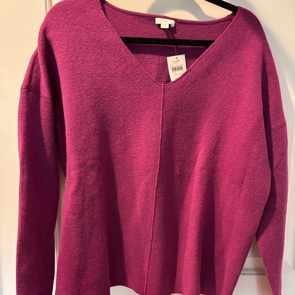 J. Jill Fuchsia Knit Top